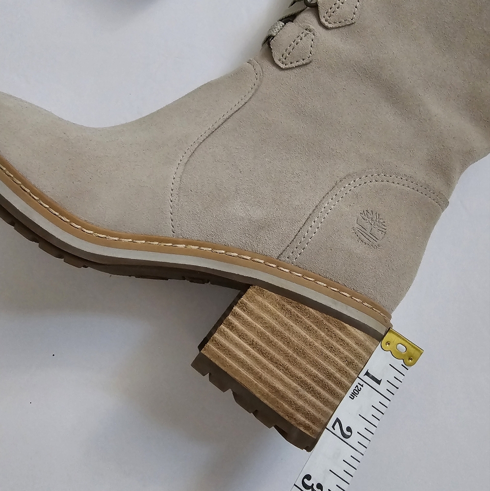 Timberland Womens Sienna Suede High Waterproof Mid Faux Fur Lined Lug Heel Boot - Picture 10 of 16